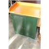 Image 1 : GREEN AND MAPLE 2 DOOR CUPBOARD