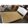 Image 2 : WHITE SINGLE SIZE BEDFRAME WITH UNDER BED STORAGE