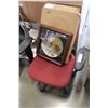 Image 2 : NEW TOILET SEAT AND OFFICE CHAIR AND FRAMED COLLECTOR PLATE