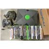 Image 1 : XBOX CONSOLE WITH GAMES AND CONTROLLERS