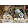 Image 1 : LOT OF EASTERN POTTERY AND BOX OF WOOD
