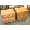 Image 1 : PAIR OF OAK PALLISAR NIGHTSTANDS