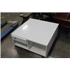 Image 1 : WHITE ROLLING COFFEE TABLE