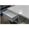 Image 2 : WHITE ROLLING COFFEE TABLE