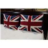 Image 1 : TWO BRITISH FLAG THROW PILLOWS