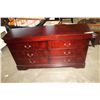 Image 1 : NEW CHERRY FINISH AVENZA 6 DRAWER DRESSER WITH MIRROR, RETAIL $899
