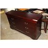 Image 2 : NEW CHERRY FINISH AVENZA 6 DRAWER DRESSER WITH MIRROR, RETAIL $899