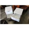 Image 2 : PAIR OF WHITE 2 DRAWER ENDTABLES