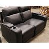 Image 3 : NEW HOME ELEGANCE DOUBLE POWER RECLINING THEATRE LOVESEAT WITH CONSOLES