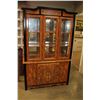 Image 1 : EASTERN STYLE LAQUER TWO PIECE DISPLAY CABINET