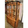 Image 2 : EASTERN STYLE LAQUER TWO PIECE DISPLAY CABINET