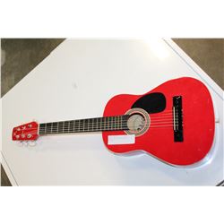 SMALL RED ROBSON ACOUSTIC GUITAR