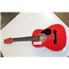 Image 1 : SMALL RED ROBSON ACOUSTIC GUITAR