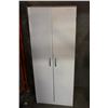 Image 1 : WHITE TWO DOOR STORAGE CABINET