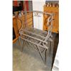 Image 2 : METAL AND GLASS WINE RACK SHELF