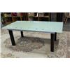 Image 1 : GLASS TOP DINING TABLE