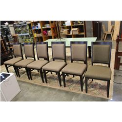 SIX DINING CHAIRS