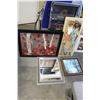 Image 1 : SHADOW BOX PRINT AND CLOCK AND MIRROR