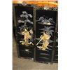 Image 2 : VINTAGE LOT OF FOUR LACQUER EASTERN PANELS