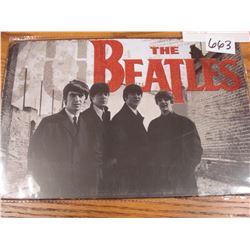 NEW 8 INCH BY 12 INCH TIN THE BEATLES SIGN