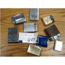 LOT OF TEN VINTAGE LIGHTERS