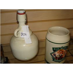 COLLECTIBLE STEIN AND JUG