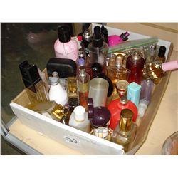 TRAY OF PERFUME AND JEWELLRY