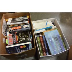 TWO BOXES OF BOOKS