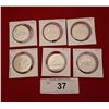 Image 1 : SIX VINTAGE $1 CANADIAN COINS 1968-1973