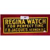 Image 1 : VINTAGE REGINA WATCH EMBOSSED SIGN