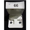 Image 1 : STERLING SILVER BLUE DIAMOND 0.80CT EARRINGS
