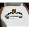 Image 2 : 10KT WHITE GOLD YELLOW DIAMOND RING