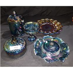 SIX PCS CARNIVAL GLASS