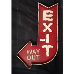 EXIT METAL SIGN