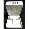 Image 1 : STERLING SILVER PERIDOT 1.8CT & DIAMOND EARRINGS