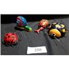Image 1 : LOT OF 4 VINTAGE WIND UP TIN TOYS