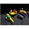 Image 2 : LOT OF 4 VINTAGE WIND UP TIN TOYS