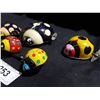 Image 3 : LOT OF 4 VINTAGE WIND UP JAPAN TIN LADYBUGS