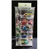 Image 1 : DISPLAY CASE W/APPROX 26 VINTAGE DIE CAST VEHICLES