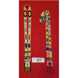 TWO NATIVE BEAD NECKLACES