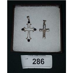 STERLING SILVER CROSS & CRUCIFIX