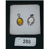 Image 1 : TWO STERLING SILVER PENDANTS