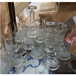 12PC SET TOSCANY HAND BLOWN, HAND CUT CRYSTAL