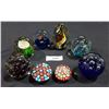 Image 1 : LOT OF 8 ART GLASS PAPERWEIGHTS