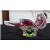 Image 2 : CRANBERRY ART GLASS W/FROSTED EDGE