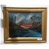 Image 1 : GILT FRAMED OIL ON BOARD SIGNED G. LATHAM