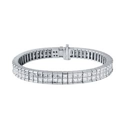 14KT White Gold 7.15ctw Diamond Bracelet