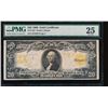 Image 1 : 1922 $20 Gold Certificate PMG 25