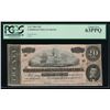 Image 1 : 1864 $20 Confederate States of America Note PMG 63PPQ