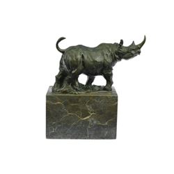 Animal Edition Rhino Bronze Sculpture